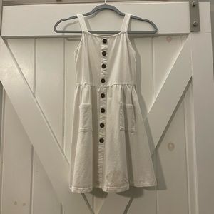 Zullily white buttoned dress